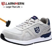 Load image into Gallery viewer, LARNMERN Men's Work Safety Shoes Steel Toe Construction Sneaker Breathable Lightweight Anti-smashing Anti-static Non-slip shoe