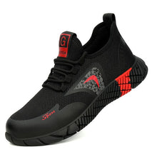 Load image into Gallery viewer, Breathable Men's Safety Shoes Boots With Steel Toe Cap Casual Men's Boots Work Indestructible Shoes Puncture-Proof Work Sneakers