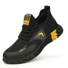 Load image into Gallery viewer, Breathable Men's Safety Shoes Boots With Steel Toe Cap Casual Men's Boots Work Indestructible Shoes Puncture-Proof Work Sneakers