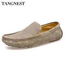 Laden Sie das Bild in den Galerie-Viewer, Mens loafers, casual breathable leather slip on shoes