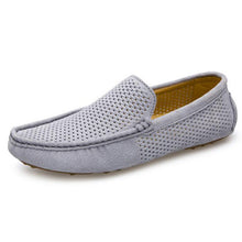 Laden Sie das Bild in den Galerie-Viewer, Mens loafers, casual breathable leather slip on shoes