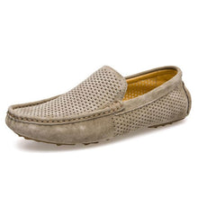 Laden Sie das Bild in den Galerie-Viewer, Mens loafers, casual breathable leather slip on shoes