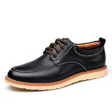 Load image into Gallery viewer, Mens work casual oxford shoes round toe style