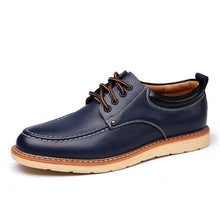 Load image into Gallery viewer, Mens work casual oxford shoes round toe style