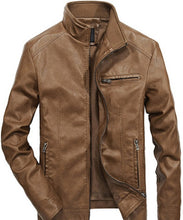 Load image into Gallery viewer, Men's clothing  casual motorcycle leather jackets