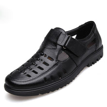 Laden Sie das Bild in den Galerie-Viewer, Men's Sandals, Leisure Light Breathable Flat Leather Shoes