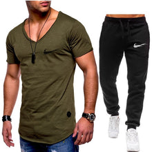 Carica l'immagine nel visualizzatore di Gallery, Mens sportswears 1 Set,  T shirt + pant