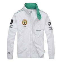 Load image into Gallery viewer, Men's casual collar jacket solid color Racing style
