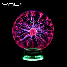 Load image into Gallery viewer, Novelty Magic Plasma Ball Light Electric Lamp Night Light 3 4 5 6 Inch Table Lights Sphere Christmas Kids Gift Glass Plasma Lamp