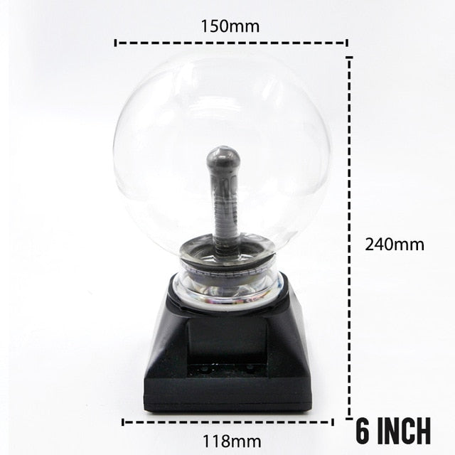 Novelty Magic Plasma Ball Light Electric Lamp Night Light 3 4 5 6 Inch Table Lights Sphere Christmas Kids Gift Glass Plasma Lamp