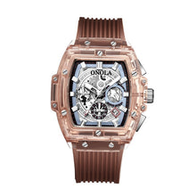 Load image into Gallery viewer, ONOLA Brand Transparent Plastic Watch Men Women clock 2020 Fashion Sports casual unique Quartz Luxury square Mens Watch