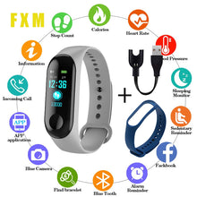 Load image into Gallery viewer, Sports Watch Blood Pressure Heart Rate Monitor Message Reminder Bluetooth Waterproof Men And Women Bracelet Children Wrist reloj