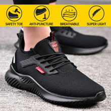 Load image into Gallery viewer, Work Safety Shoes Anti-Smashing Steel Toe Puncture Proof Construction Lightweight Breathable Sneakers Boots Men Women Air Light