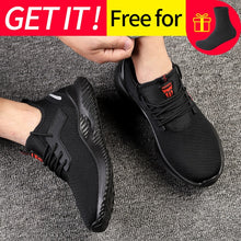 Load image into Gallery viewer, Work Safety Shoes Anti-Smashing Steel Toe Puncture Proof Construction Lightweight Breathable Sneakers Boots Men Women Air Light