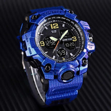 Load image into Gallery viewer, Mens Watches Fashion Sports Military Quartz Digital Waterproof Swim Stopwatch Wristwatches Clock Women Watch relogio masculino