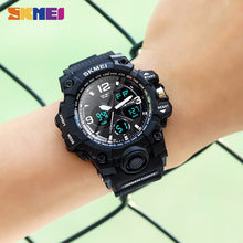 Load image into Gallery viewer, Mens Watches Fashion Sports Military Quartz Digital Waterproof Swim Stopwatch Wristwatches Clock Women Watch relogio masculino