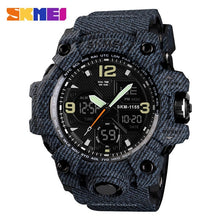 Load image into Gallery viewer, Mens Watches Fashion Sports Military Quartz Digital Waterproof Swim Stopwatch Wristwatches Clock Women Watch relogio masculino