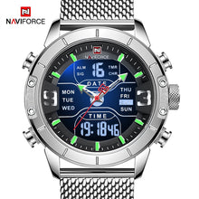 Load image into Gallery viewer, NAVIFORCE Men&#39;s Watch Luxury Brand Men Military Sports Watches Quartz Digital Analog Dual Display Waterproof Wrist watch For Men