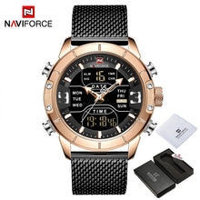 Load image into Gallery viewer, NAVIFORCE Men&#39;s Watch Luxury Brand Men Military Sports Watches Quartz Digital Analog Dual Display Waterproof Wrist watch For Men