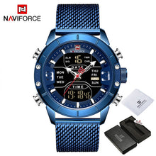 Load image into Gallery viewer, NAVIFORCE Men&#39;s Watch Luxury Brand Men Military Sports Watches Quartz Digital Analog Dual Display Waterproof Wrist watch For Men