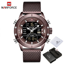 Load image into Gallery viewer, NAVIFORCE Men&#39;s Watch Luxury Brand Men Military Sports Watches Quartz Digital Analog Dual Display Waterproof Wrist watch For Men