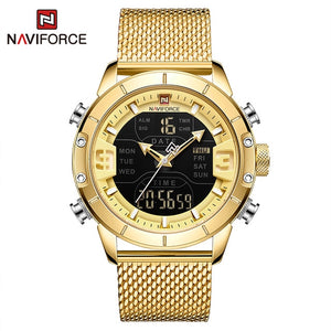 NAVIFORCE Men's Watch Luxury Brand Men Military Sports Watches Quartz Digital Analog Dual Display Waterproof Wrist watch For Men