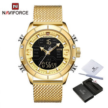 Load image into Gallery viewer, NAVIFORCE Men&#39;s Watch Luxury Brand Men Military Sports Watches Quartz Digital Analog Dual Display Waterproof Wrist watch For Men