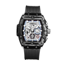 Load image into Gallery viewer, ONOLA Brand Transparent Plastic Watch Men Women clock 2020 Fashion Sports casual unique Quartz Luxury square Mens Watch