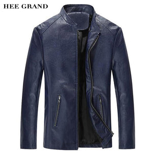 Mens fashion regular design style leather outwear coats