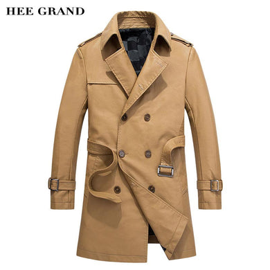 Mens fashion padded classic double breasted leather coats with belt