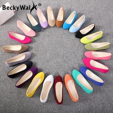 Casual slip on Ladies flats in multi-colors