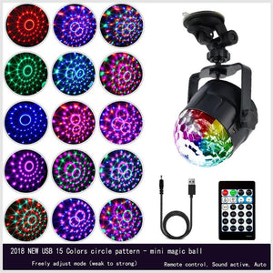 Colors LED Effect, DJ Disco Sound Activated Stage Light