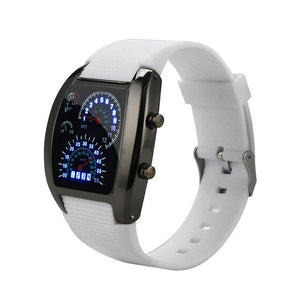 Digital Watch with Dial light flash meter LED style