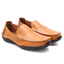 Load image into Gallery viewer, Mens Leather Loafers Slip-on Flats