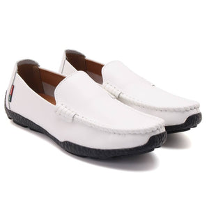 Mens Leather Loafers Slip-on Flats