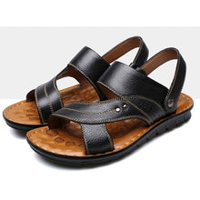 Load image into Gallery viewer, Men Slippers Genuine Leather Luxury  Beach Casual Sandals