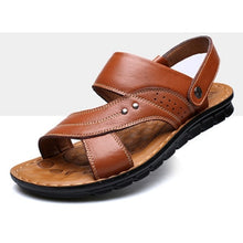 Load image into Gallery viewer, Men Slippers Genuine Leather Luxury  Beach Casual Sandals