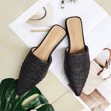 Load image into Gallery viewer, Womens Pointed Toe Flat casual Slippers