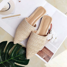 Load image into Gallery viewer, Womens Pointed Toe Flat casual Slippers