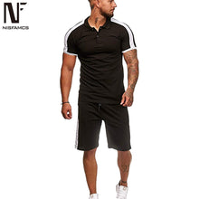 Load image into Gallery viewer, Sports wear set, T shirt+shorts mens outer wear casual