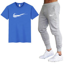 Load image into Gallery viewer, Mens 2 piece casual short sleeve + pant