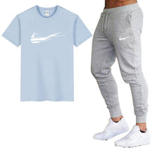 Load image into Gallery viewer, Mens 2 piece casual short sleeve + pant