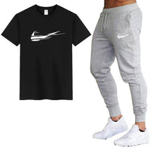 Load image into Gallery viewer, Mens 2 piece casual short sleeve + pant