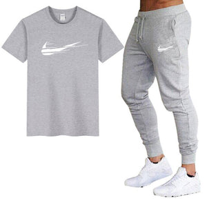 Mens 2 piece casual short sleeve + pant