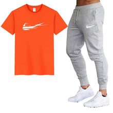 Load image into Gallery viewer, Mens 2 piece casual short sleeve + pant