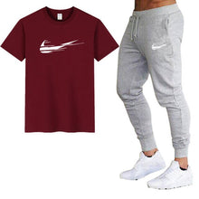 Load image into Gallery viewer, Mens 2 piece casual short sleeve + pant