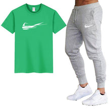 Load image into Gallery viewer, Mens 2 piece casual short sleeve + pant