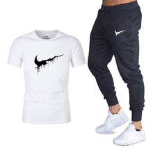Load image into Gallery viewer, Mens sportswear two pieces sets T shirt+pant