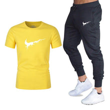 Load image into Gallery viewer, Mens sportswear two pieces sets T shirt+pant