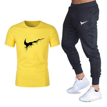 Load image into Gallery viewer, Mens sportswear two pieces sets T shirt+pant